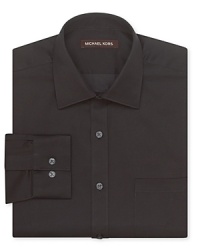A classic button-down from Michael Kors solidifies your workday attire and pairs easily with a host of ties for effortless versatility. A classic button-down from Michael Kors solidifies your workday attire and pairs easily with a host of ties for effortless versatility.