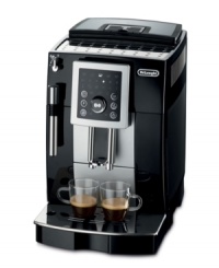 One taste will have you hooked! With the convenience of a compact size and the function of a top-range machine, this espresso maker has it all. Fifteen bars of pressure and a direct-to-brew system deliver an instant grind and the freshest, most aromatic blends you've ever tasted. 1-year warranty. Model ECAM23210B. One taste will have you hooked! With the convenience of a compact size and the function of a top-range machine, this espresso maker has it all. Fifteen bars of pressure and a direct-to-brew system deliver an instant grind and the freshest, most aromatic blends you've ever tasted. 1-year warranty. Model ECAM23210B.