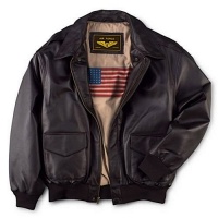 Men's Air Force A-2 Flight Leather Bomber Jacket Men's Air Force A-2 Flight Leather Bomber Jacket