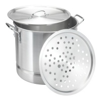 Vasconia 32-Quart Aluminum Steamer with Lid Vasconia 32-Quart Aluminum Steamer with Lid