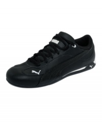 Streamlined and ready for in-fashion action. The Fast Cat sneakers by Puma are an athletic-inspired must-have for the weekend. Streamlined and ready for in-fashion action. The Fast Cat sneakers by Puma are an athletic-inspired must-have for the weekend.