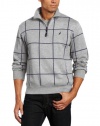 Nautica Men's Windowpane Fleece