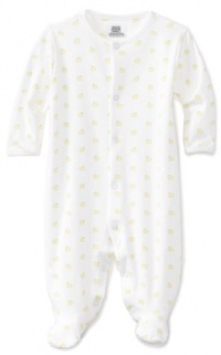 Noa Lily Unisex-Baby Newborn Duck Themed Footie, White, Newborn