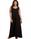 Calvin Klein Women's Plus Size Crochet Back Maxi Dress