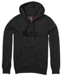 When it's too cold to hang ten, hang out in this cozy Quiksilver fleece hoodie. When it's too cold to hang ten, hang out in this cozy Quiksilver fleece hoodie.