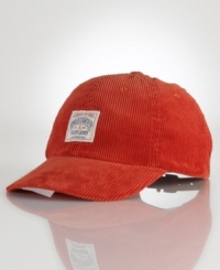 A classic baseball cap in durable corduroy is accented with Ralph Lauren's signature Polo Country patch at the front for an iconic finish. A classic baseball cap in durable corduroy is accented with Ralph Lauren's signature Polo Country patch at the front for an iconic finish.
