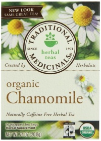 Traditional Medicinals Organic, Chamomile, 16-Count Boxes (Pack of 6) Traditional Medicinals Organic, Chamomile, 16-Count Boxes (Pack of 6)