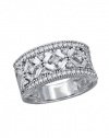 Effy Jewlery 14K White Gold Diamond Ring, 1.08 TCW Ring size 7