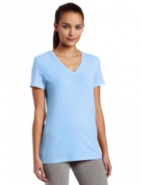 Calvin Klein Performance Women's Short Sleeve V-Neck Tee, Chambrey, Large Calvin Klein Performance Women's Short Sleeve V-Neck Tee, Chambrey, Large