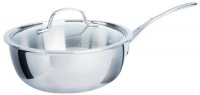 Calphalon Tri-Ply Stainless Steel 3-Quart Chef's Pan with Cover Calphalon Tri-Ply Stainless Steel 3-Quart Chef's Pan with Cover