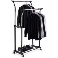 Organize It All Double Adjustable Garment Rack 1719 Organize It All Double Adjustable Garment Rack 1719