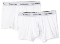 Calvin Klein Men's Microfiber Stretch 2 Pack Trunk, White, Medium Calvin Klein Men's Microfiber Stretch 2 Pack Trunk, White, Medium