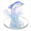 Art Glass Dolphin Theme Collectible Statue Figurine