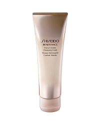 A rich foaming cleanser that gently removes impurities and excess surface cells which may contribute to signs of aging, without stripping the skin of its essential moisture. Foams instantly into a delicate, creamy lather to make the skin feel exceptionally smooth and moist. Newly reformulated, Shiseido Benefiance Wrinkle Resist 24 targets every step of wrinkle formation for youthful looking skin that can resist signs of aging. The entire line contains a revolutionary breakthrough ingredient, Mukurossi Extract, which directly inhibits the activity of a wrinkle-triggering enzyme. Skin is made resistant to future signs of aging while existing signs of wrinkles are visibly improved.