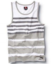 When the weather's blazing, this Quiksilver tank top can cool you off in an instant. When the weather's blazing, this Quiksilver tank top can cool you off in an instant.