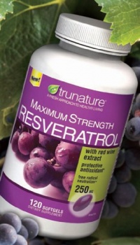 TruNature Resveratrol Maximum Strength with red Wine Extract-250mg -120 Softgels TruNature Resveratrol Maximum Strength with red Wine Extract-250mg -120 Softgels