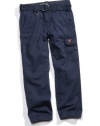 GUESS Kids Boys Big Boys Cargo Pant, NAVY (20)