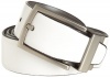 Kenneth Cole Reaction Men's Glove Leather Dress Belt, White/Gray, 32