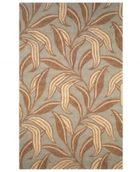 The Promenade Leaf area rug infuses contemporary leaf graphics with rich color, creating subtle, exotic appeal for the modern home. Neutral and cool tones make this pattern accessible to any room décor and its hand-tufted detailing makes it durable enough to withstand heavy traffic, indoors or out. The Promenade Leaf area rug infuses contemporary leaf graphics with rich color, creating subtle, exotic appeal for the modern home. Neutral and cool tones make this pattern accessible to any room décor and its hand-tufted detailing makes it durable enough to withstand heavy traffic, indoors or out.