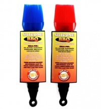 2 PACK Heat Resistant SILICONE BBQ Brushes - Assorted Colors 2 PACK Heat Resistant SILICONE BBQ Brushes - Assorted Colors