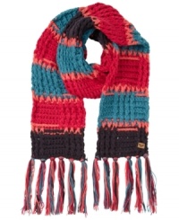 Cozy necks during the cold season, this multicolor scarf from Roxy is perfectly cute and warm. Cozy necks during the cold season, this multicolor scarf from Roxy is perfectly cute and warm.