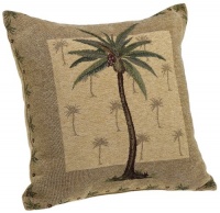 Brentwood Originals Panama Jacquard Chenille 18-by-18-inch Decorative Pillow, Palm Tree Brentwood Originals Panama Jacquard Chenille 18-by-18-inch Decorative Pillow, Palm Tree