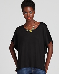 This drapey Sweet Pea top instantly dresses up denim when the occasion calls for casual-chic. This drapey Sweet Pea top instantly dresses up denim when the occasion calls for casual-chic.