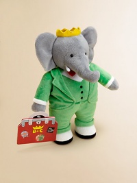 EXCLUSIVELY AT SAKS. Celebrate plush Babar's anniversary with an 80th Anniversary Suitcase enclosed with printed Babar mementos including a congratulatory note from Queen Celeste, a family portrait, a slice of 80th Anniversary cake and one of Babar's favorite pieces of art inspired by Henri Rousseau's The Dream straight from Celesteville! All hail Babar!6.75W X 13H X 5.25DRecommended for ages 0 and upPolyesterSurface washImported EXCLUSIVELY AT SAKS. Celebrate plush Babar's anniversary with an 80th Anniversary Suitcase enclosed with printed Babar mementos including a congratulatory note from Queen Celeste, a family portrait, a slice of 80th Anniversary cake and one of Babar's favorite pieces of art inspired by Henri Rousseau's The Dream straight from Celesteville! All hail Babar!6.75W X 13H X 5.25DRecommended for ages 0 and upPolyesterSurface washImported