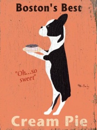 Boston's Best Cream Pie 12x16 Limited-Edition Artistic Planked Wood Sign by Ken Bailey Boston's Best Cream Pie 12x16 Limited-Edition Artistic Planked Wood Sign by Ken Bailey