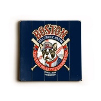 Boston Terrier Ballpark Brew 18x18 Limited-Edition Artistic Planked Wood Sign Boston Terrier Ballpark Brew 18x18 Limited-Edition Artistic Planked Wood Sign