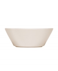 With a minimalist design and unparalleled durability, this Teema bowl makes preparing and serving soup or cereal a cinch. Featuring a sleek profile in timeless white porcelain by Kaj Franck for Iittala. With a minimalist design and unparalleled durability, this Teema bowl makes preparing and serving soup or cereal a cinch. Featuring a sleek profile in timeless white porcelain by Kaj Franck for Iittala.