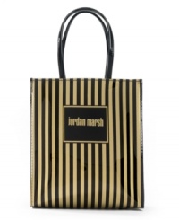 The Jordan Marsh lunch tote, designed to conjure up the wonderful image of bustling downtown Boston where shoppers flocked to Jordan Marsh for all their needs including a very special treat: sugar-crusted, blueberry muffins baked right in store! Known as the birthplace of the motto, the customer's always right, Jordan Marsh was always one step of ahead of the times, and with this versatile tote, which makes room for snacks and meals on the go, you will be too! The Jordan Marsh lunch tote, designed to conjure up the wonderful image of bustling downtown Boston where shoppers flocked to Jordan Marsh for all their needs including a very special treat: sugar-crusted, blueberry muffins baked right in store! Known as the birthplace of the motto, the customer's always right, Jordan Marsh was always one step of ahead of the times, and with this versatile tote, which makes room for snacks and meals on the go, you will be too!