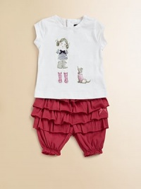 A comfy, classic tee gets adorable with a colorful little girl and dog print.CrewneckShort sleevesBack buttons92% cotton/8% elastaneMachine washImported Please note: Number of buttons/snaps may vary depending on size ordered. A comfy, classic tee gets adorable with a colorful little girl and dog print.CrewneckShort sleevesBack buttons92% cotton/8% elastaneMachine washImported Please note: Number of buttons/snaps may vary depending on size ordered.