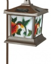 Moonrays 92271 Hummingbird Style Solar Light, Stained Glass Outdoor Lamp, Hummingbird, Stained Glass