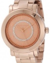 Vince Camuto Women's VC/5002RGRG Rosegold-Tone Swarovski Crystal Dial Rosegold-Tone Bracelet Watch