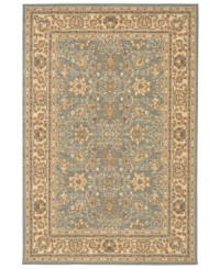 A beautiful robin's egg blue field gives this area rug it absorbing appeal. Covered in ornate floral imagery, this traditional-style piece makes an impact in every room. A beautiful robin's egg blue field gives this area rug it absorbing appeal. Covered in ornate floral imagery, this traditional-style piece makes an impact in every room.