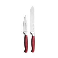 KitchenAid 2-Piece Pearlized Stainless Steel Fruit and Vegetable Set, Candy Apple Red KitchenAid 2-Piece Pearlized Stainless Steel Fruit and Vegetable Set, Candy Apple Red