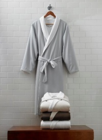 CassaDecor Spa Robe - Spa by Kassatex, Mens, Silver Sage