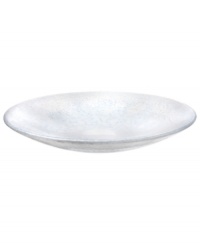 Speckled with frosty white, the Tellus crystal platter makes a brilliant centerpiece for the dining room or coffee table. Its minimalist shape is perfect for holding mixed greens or whole fruit but looks simply stunning all on its own. Speckled with frosty white, the Tellus crystal platter makes a brilliant centerpiece for the dining room or coffee table. Its minimalist shape is perfect for holding mixed greens or whole fruit but looks simply stunning all on its own.