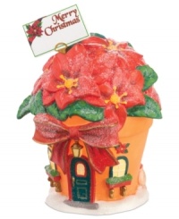 Home to two green-thumbed elves, Perry's Christmas Poinsettias have the best potted plants in North Pole Village. A whimsical figurine from Department 56. Home to two green-thumbed elves, Perry's Christmas Poinsettias have the best potted plants in North Pole Village. A whimsical figurine from Department 56.