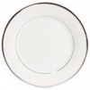 Lenox Solitaire White Platinum Banded Bone China Butter Plate