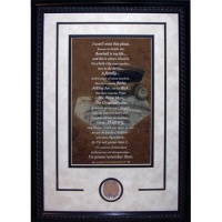 Yogi Berra Photograph - 14x20 Framed Quote w Authentic Dirt From Yankee Stadium - Steiner Sports Certified