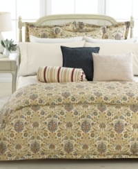 Adorned with an ornate cream-on-cream quilted tile design, this sham complements the vivid Moroccan-inspired patterns of the Lauren Ralph Lauren Marrakesh bedding collection. Reverses to solid; 1/2 binding. Adorned with an ornate cream-on-cream quilted tile design, this sham complements the vivid Moroccan-inspired patterns of the Lauren Ralph Lauren Marrakesh bedding collection. Reverses to solid; 1/2 binding.