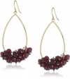 Kenneth Cole New York Modern Garnet Faceted Shaky Bead Drop Earrings