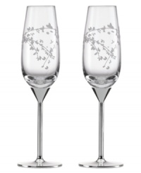 Perfect your toast with kate spade. Stems of leafy foliage flourish on Gardner Street flutes, featuring sparkling crystal bowls and silver-plated stems. A thoughtful gift for brides-to-be! Perfect your toast with kate spade. Stems of leafy foliage flourish on Gardner Street flutes, featuring sparkling crystal bowls and silver-plated stems. A thoughtful gift for brides-to-be!