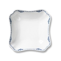 The beautiful lace borders encircling every items of the Princess dinnerware series are decorated with mussels, revealing a close relationship with the fluted services. Both the actual pieces and the hand-painted pattern of this distinctive collection were designed by Arnold Krog in the 1880, when he was artistic director of Royal Copenhagen Porcelain Manufactory. This series, however, was not actually produced for practically another hundred years in 1978. The beautiful lace borders encircling every items of the Princess dinnerware series are decorated with mussels, revealing a close relationship with the fluted services. Both the actual pieces and the hand-painted pattern of this distinctive collection were designed by Arnold Krog in the 1880, when he was artistic director of Royal Copenhagen Porcelain Manufactory. This series, however, was not actually produced for practically another hundred years in 1978.