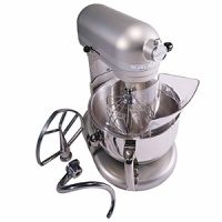 Professional 600 stand mixer has a powerful 525-watt motor, 6-quart capacity stainless bowl, pouring shield and a hand crank. Model KP26M1. Qualifies for Rebate Professional 600 stand mixer has a powerful 525-watt motor, 6-quart capacity stainless bowl, pouring shield and a hand crank. Model KP26M1. Qualifies for Rebate