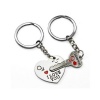 SODIAL- Arrow & I Love You Heart & Key Lovers Couple Key Chain Ring Keychain Keyring Keyfob Lover Gift