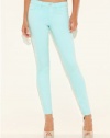 GUESS Brittney Ankle Skinny Colored Jeans, LIGHT AQUAMARINE (23)