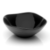 Mikasa Swirl Square 9-Inch Vegetable Bowl, Black